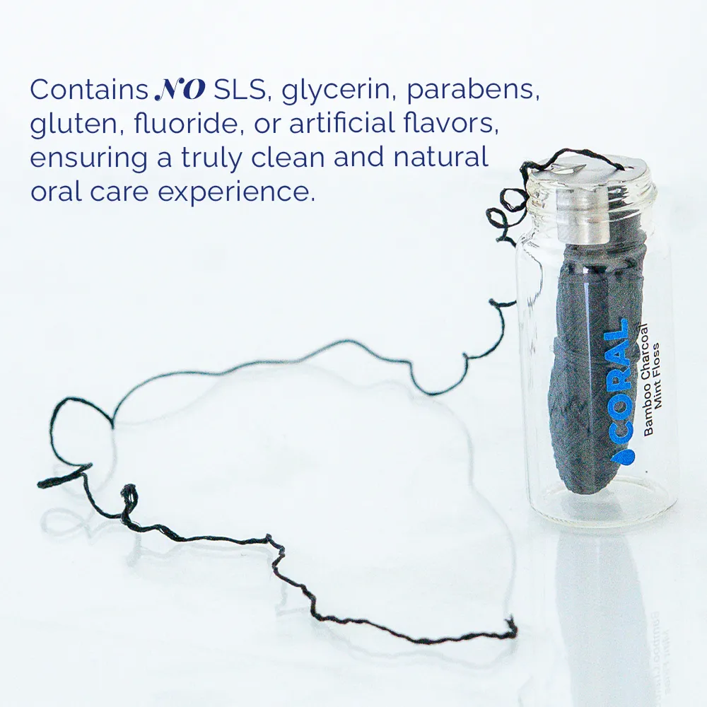 Bamboo Charcoal Mint Dental Floss - Image 6