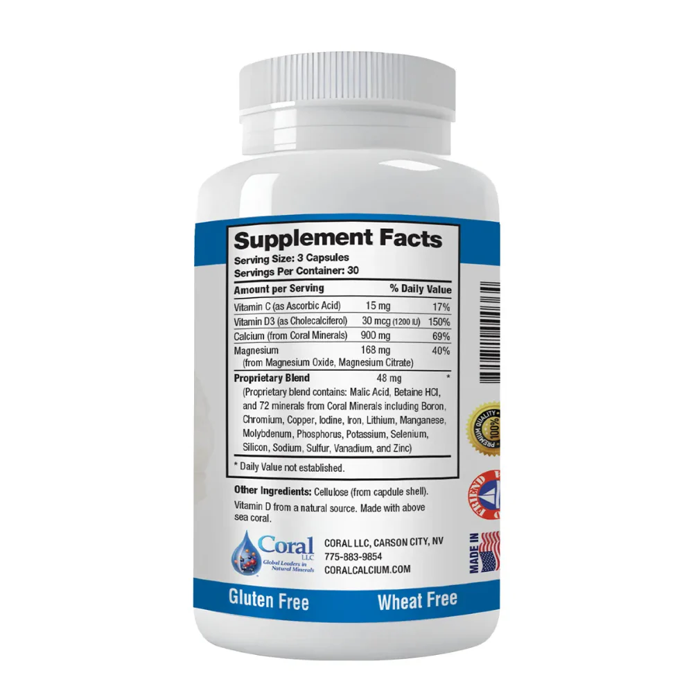 Coral Calcium Supplement with Vitamin D3 & Magnesium – Coral Complex - Image 8