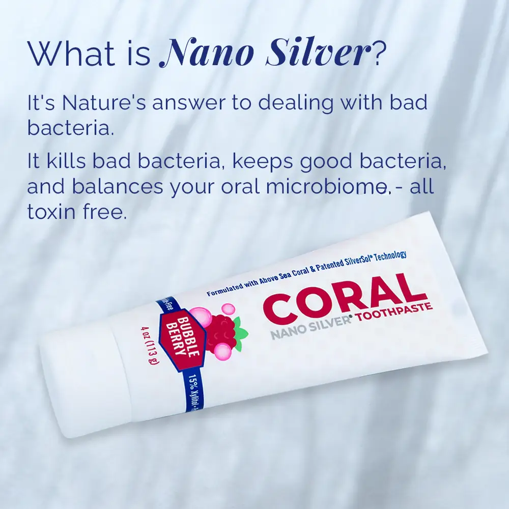 Fluoride Free Bubble Berry Kids Toothpaste with Nano Silver & Xylitol - Image 4