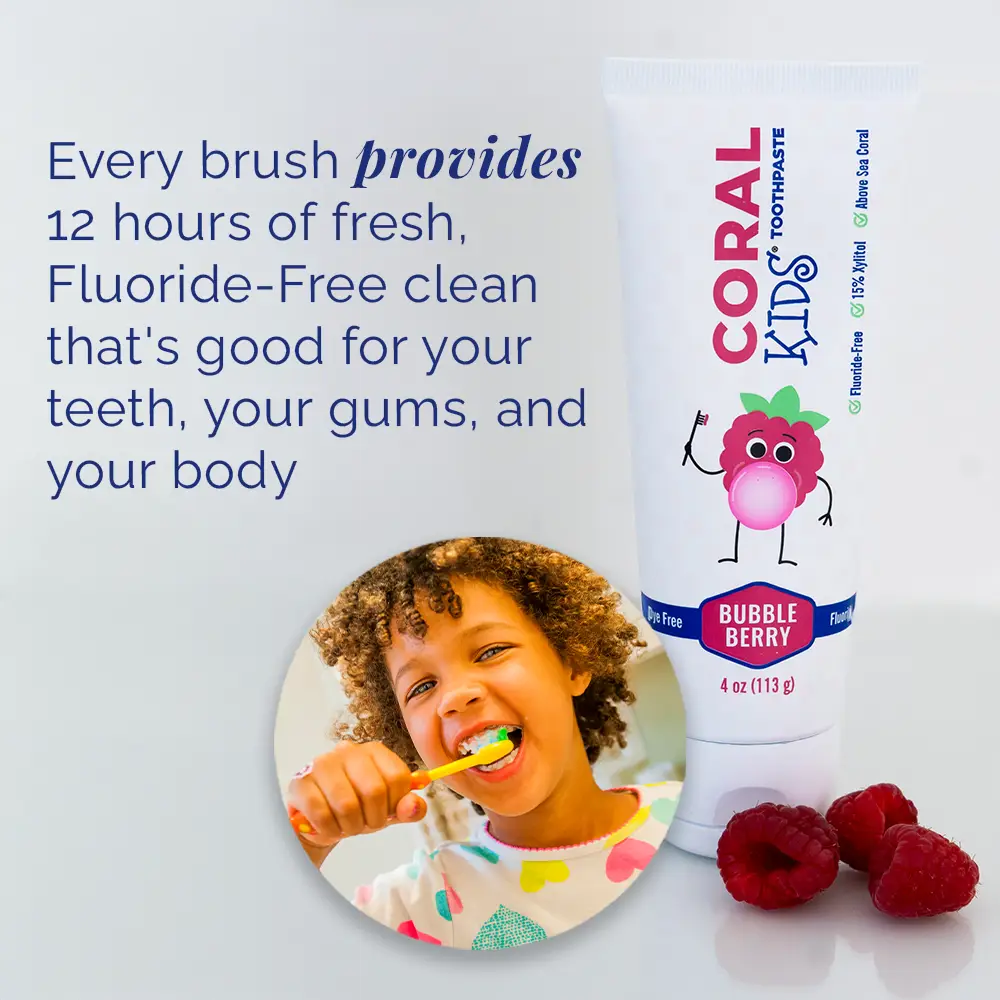 Fluoride Free Kids Whitening Bubble Berry Toothpaste with Xylitol - Image 5