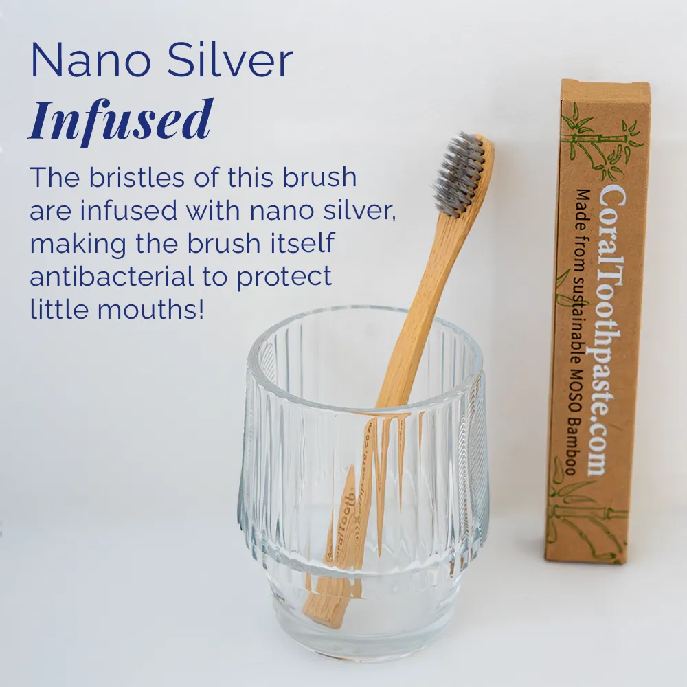 Nano Silver Kids Bamboo Toothbrush - Image 3